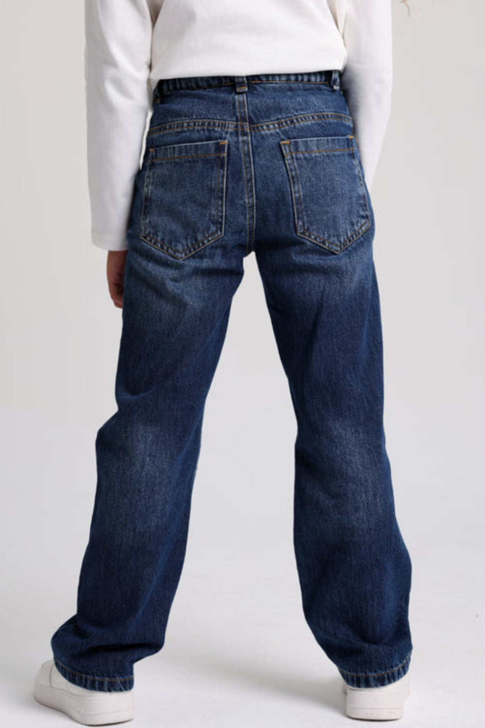 Unisex Dark Blue Denim Pants
