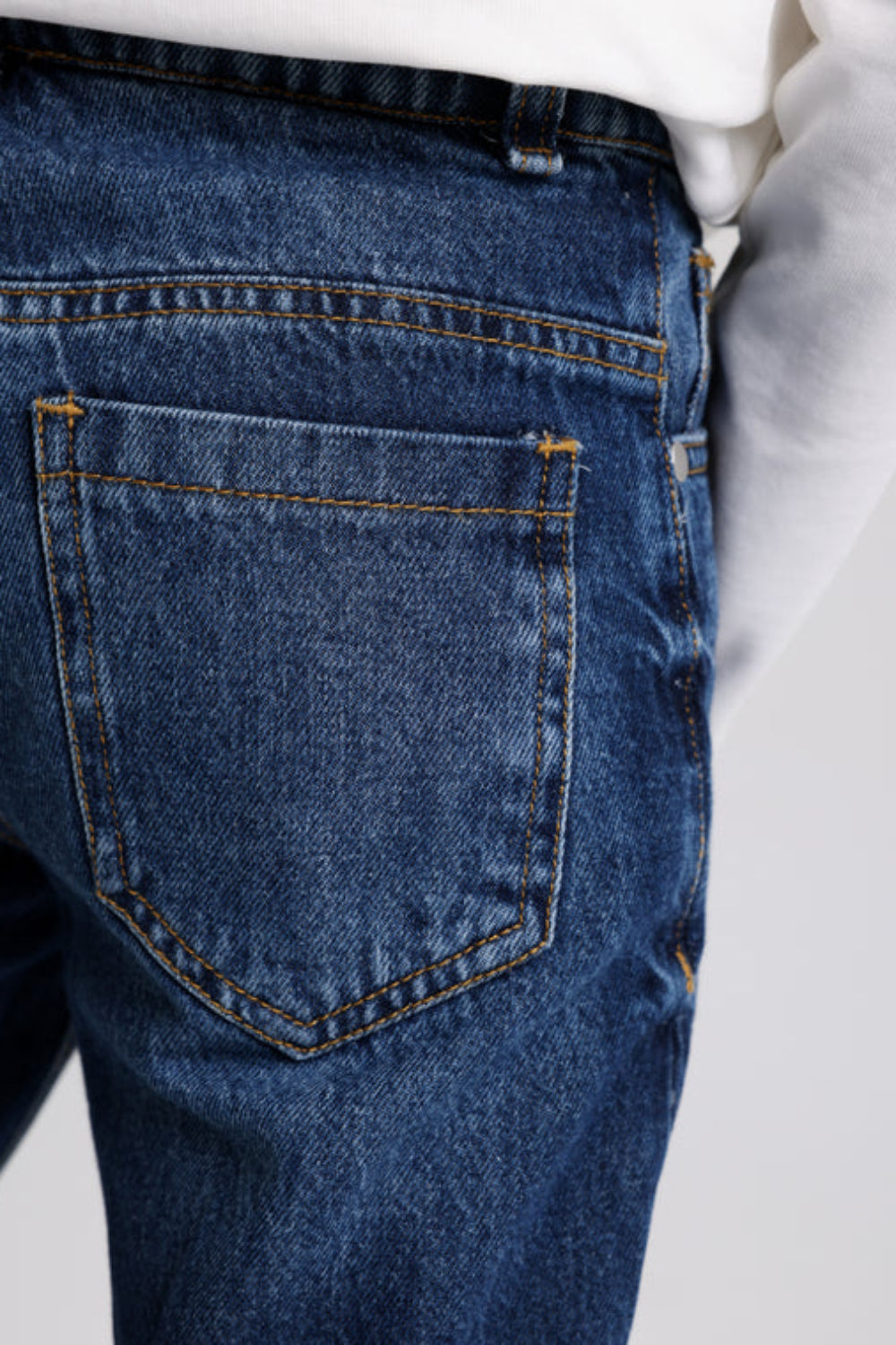 Unisex Dark Blue Denim Pants