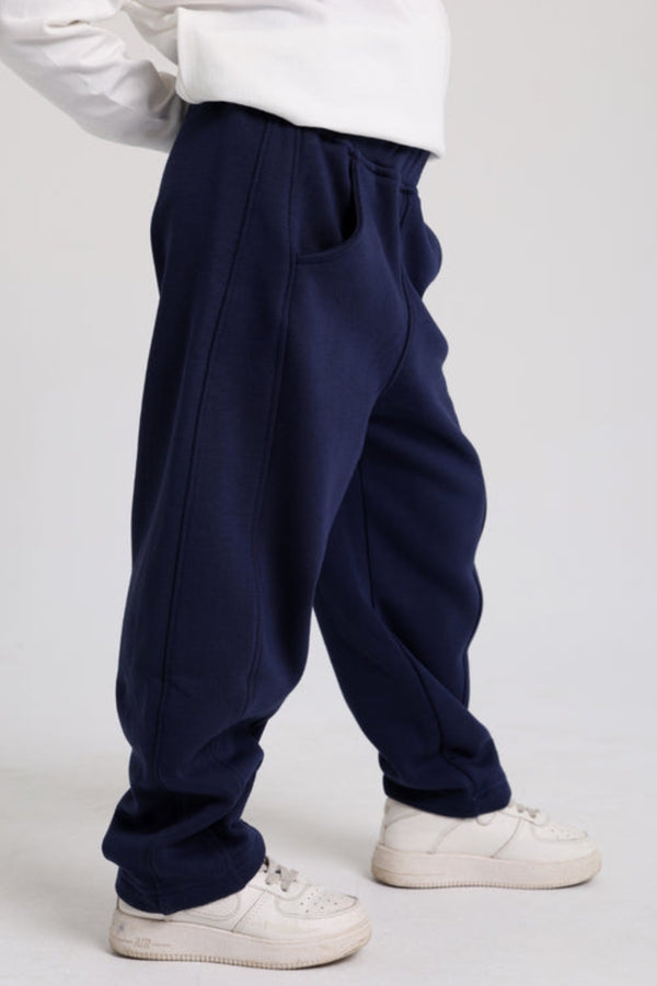 Unisex Barrel Fit Pants – Navy
