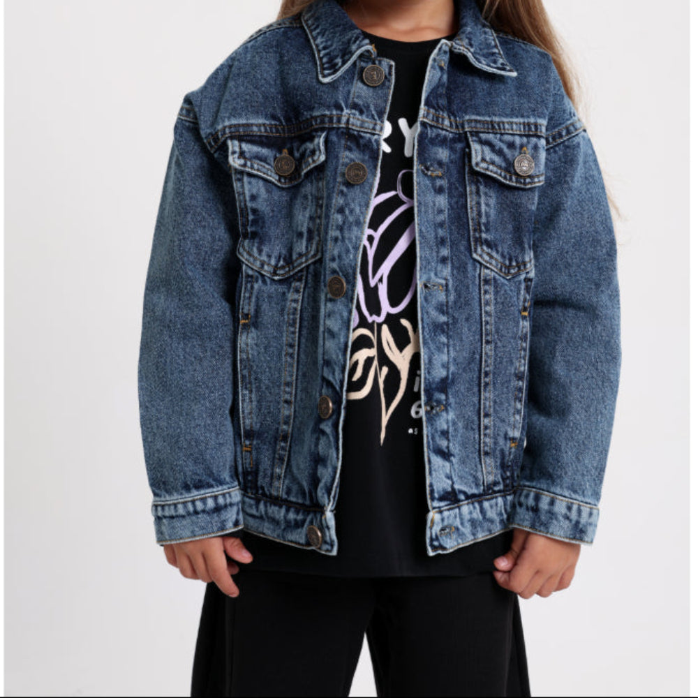 Unisex Denim Jacket - Light Blue - Clothing - Playmore