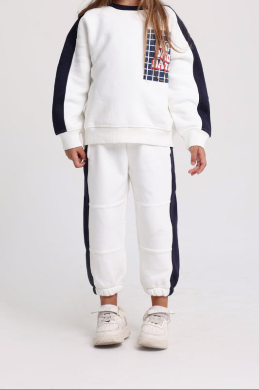 Teens Cotton Sweatshirt – Off-White with "No Bad Days" Print