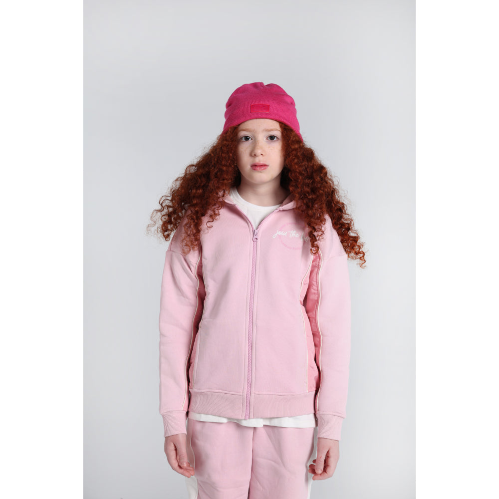 Girls Wool Ice Cap – Fuchsia with Triple Smiley Joy