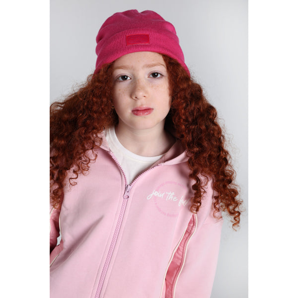Girls Cotton Hoodie – Pink with “Join The Fun“ Print