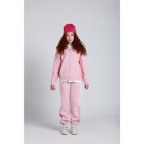 Girls Cotton Hoodie – Pink with “Join The Fun“ Print
