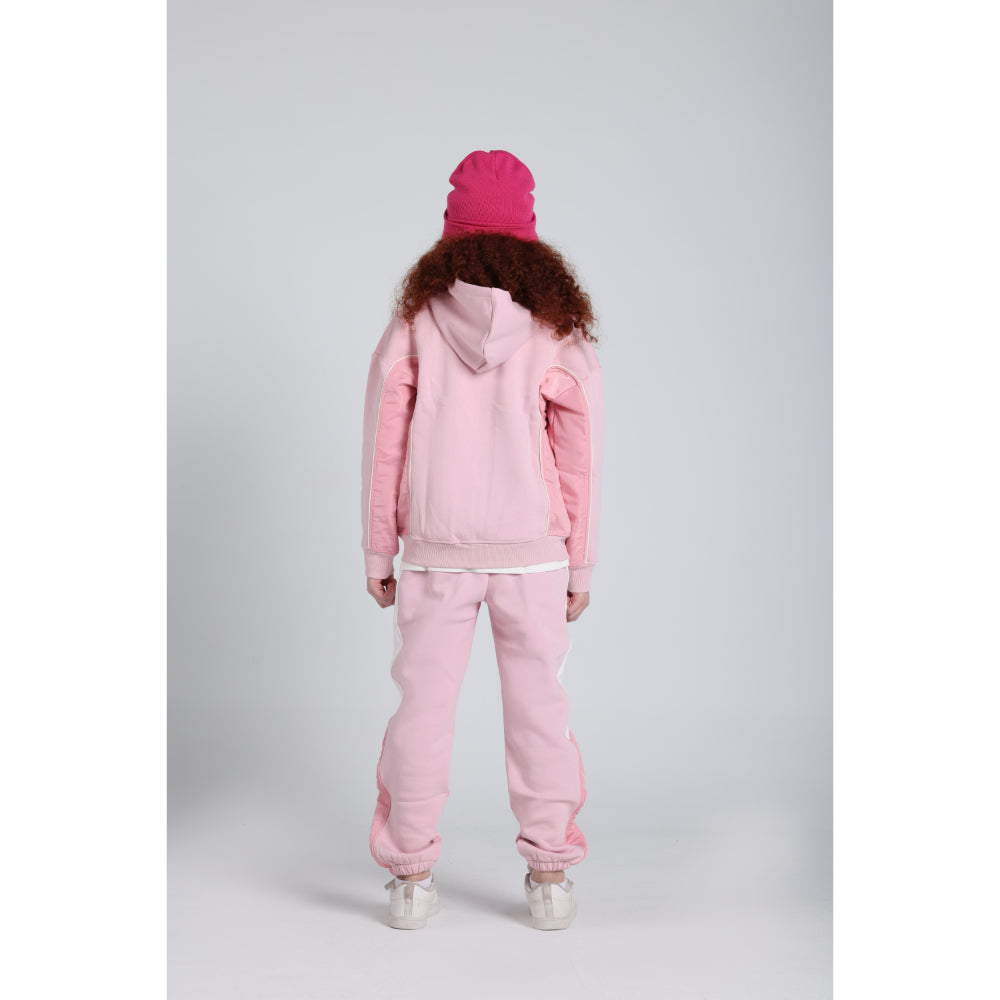 Girls Cotton Hoodie – Pink with “Join The Fun“ Print