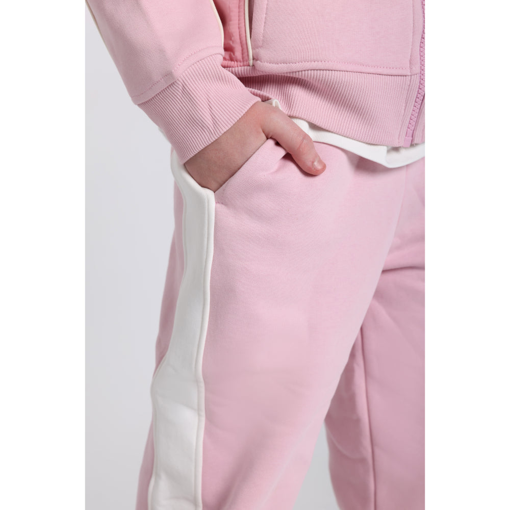 Girls Cotton Sweatpants – Pink