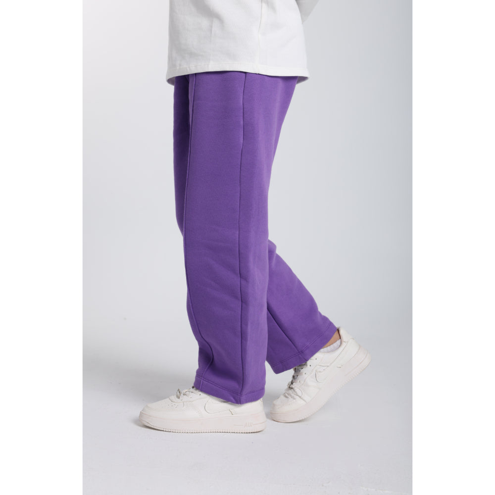 Unisex Cotton Sweatpants – Purple