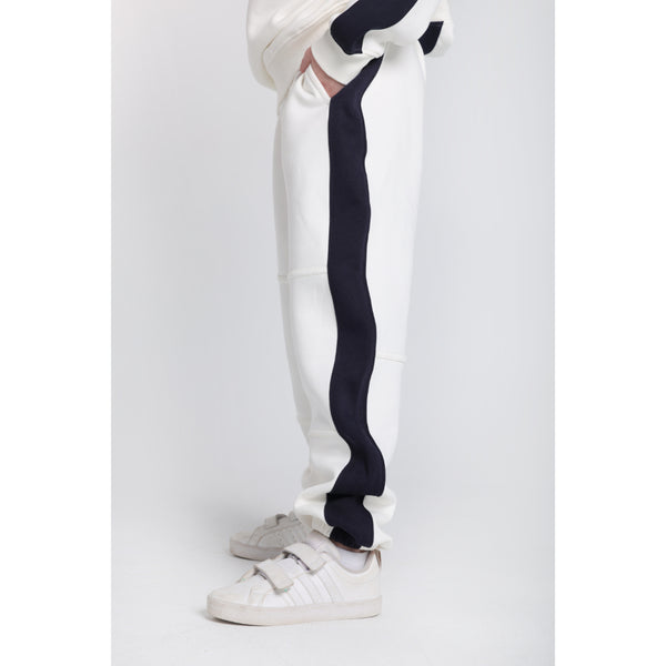 Unisex Sweatpants – Off-White & Navy