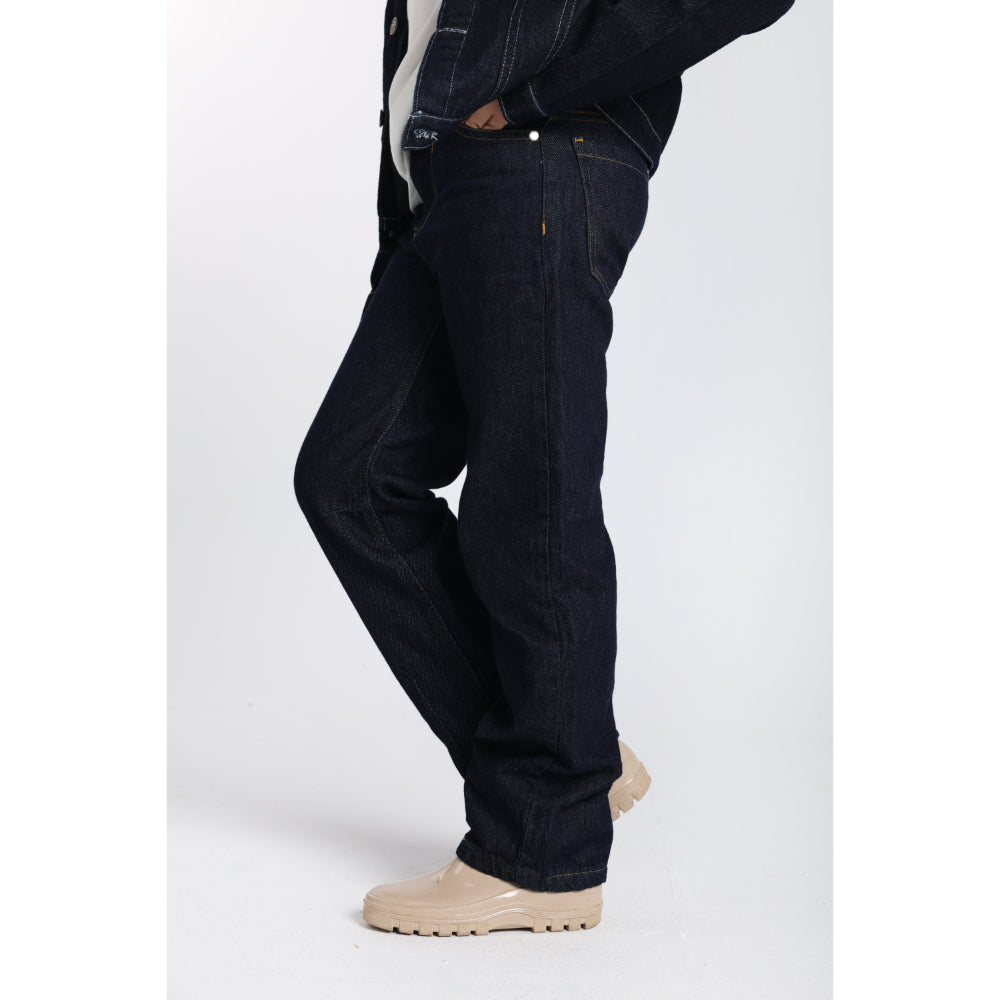 Unisex Denim Pants - Navy