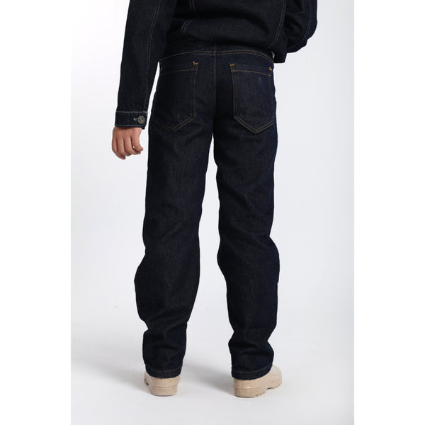 Unisex Denim Pants - Navy
