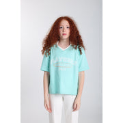 Unisex Kids Cotton T-Shirt – Aqua "PLAYMORE"