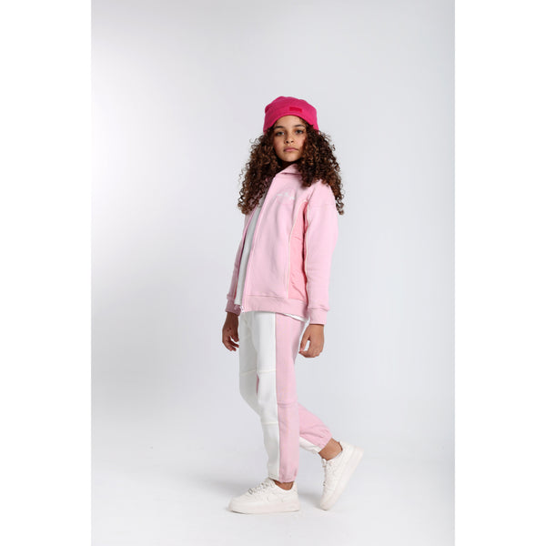 Girls Cotton Hoodie – Pink with “Join The Fun“ Print