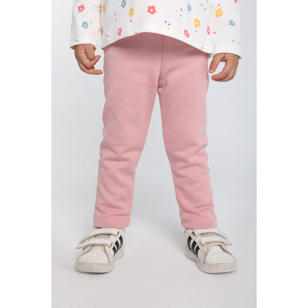 Baby Girls Leggings – Dusty Pink - Clothing - Playmore