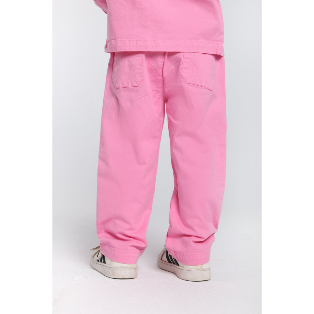 Unisex Baby Fuchsia Gabardine Pants