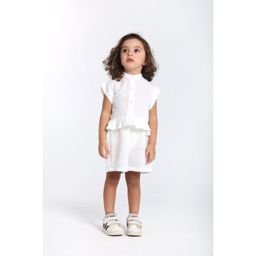 Baby Girls 2-Piece Outfit Set – Off-white