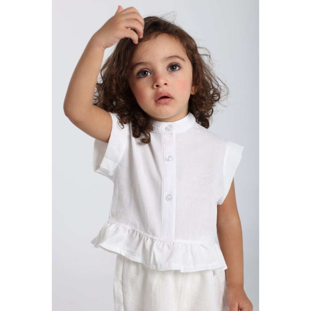 Baby Girls 2-Piece Outfit Set – Off-white