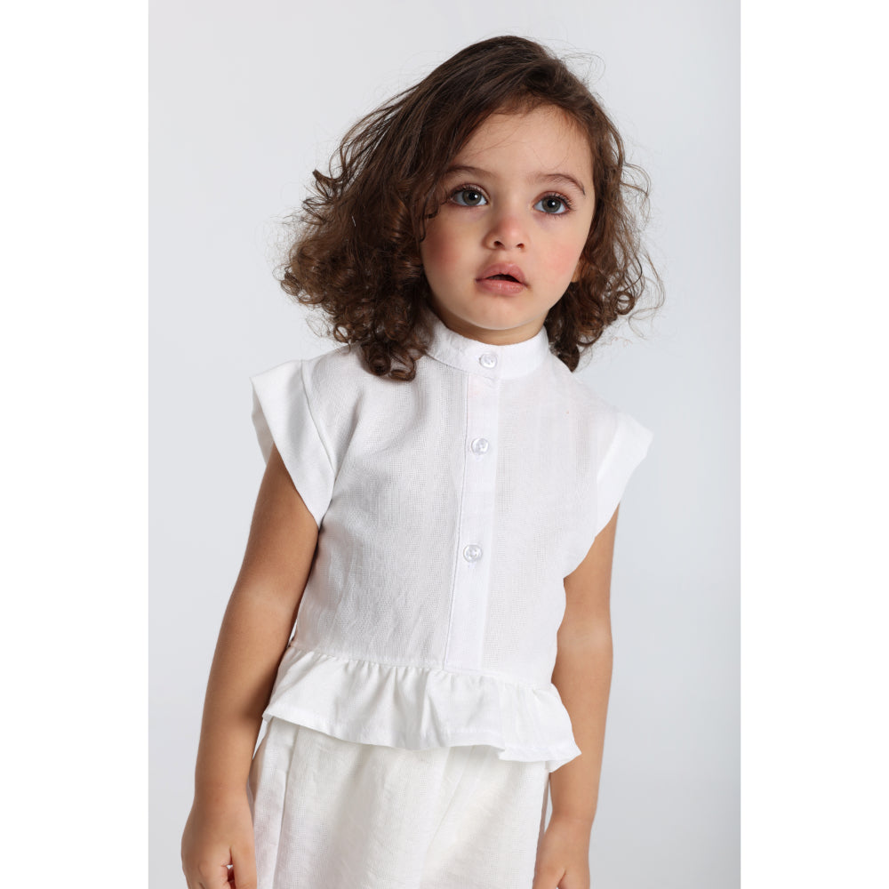 Baby Girls 2-Piece Outfit Set – Off-white