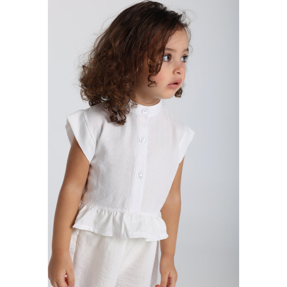 Baby Girls 2-Piece Outfit Set – Off-white