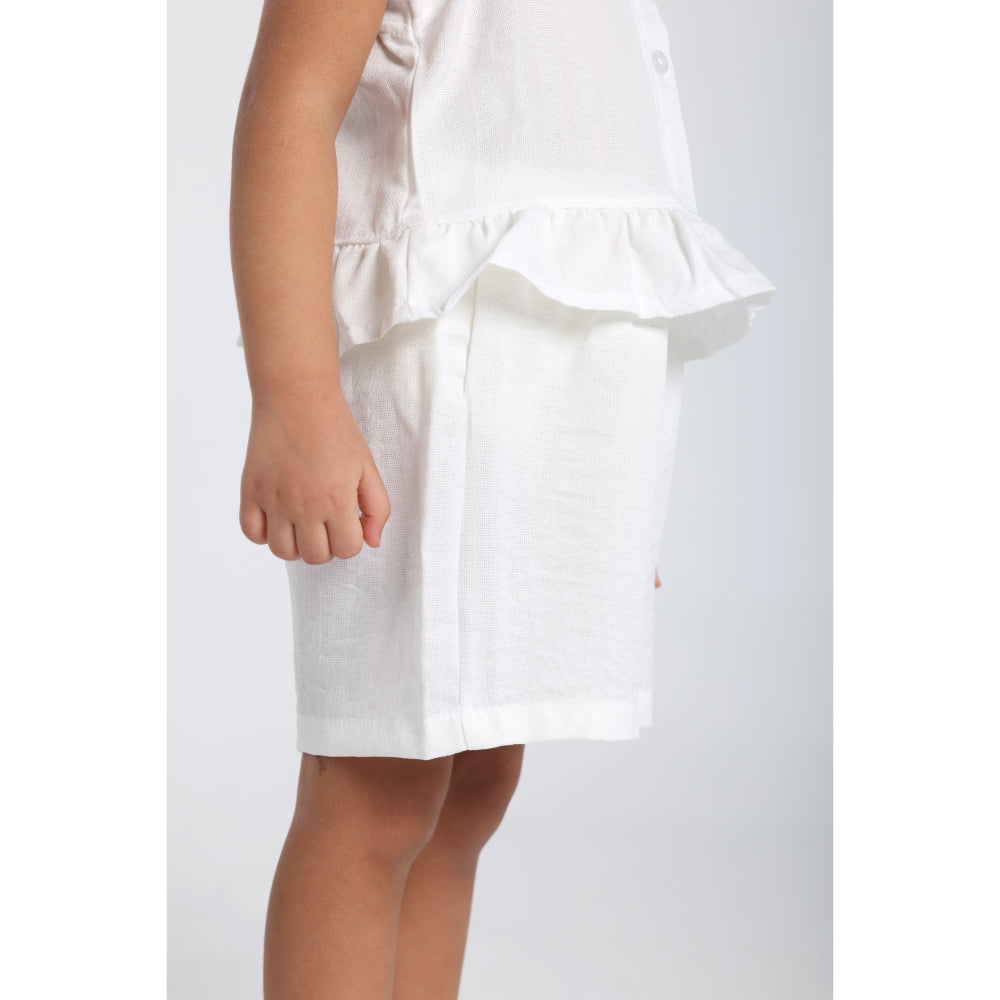 Baby Girls 2-Piece Outfit Set – Off-white