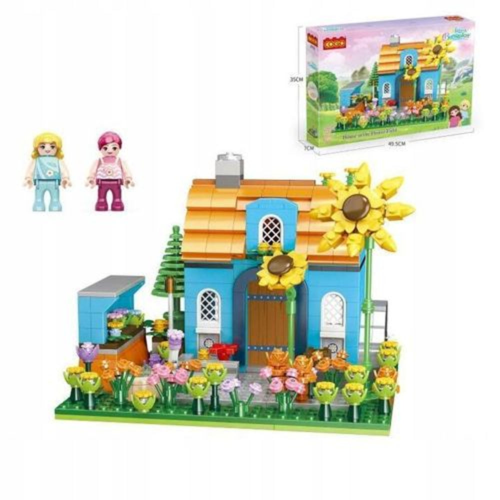 Cogo Flower Villa Building Block Set – 713 Pcs