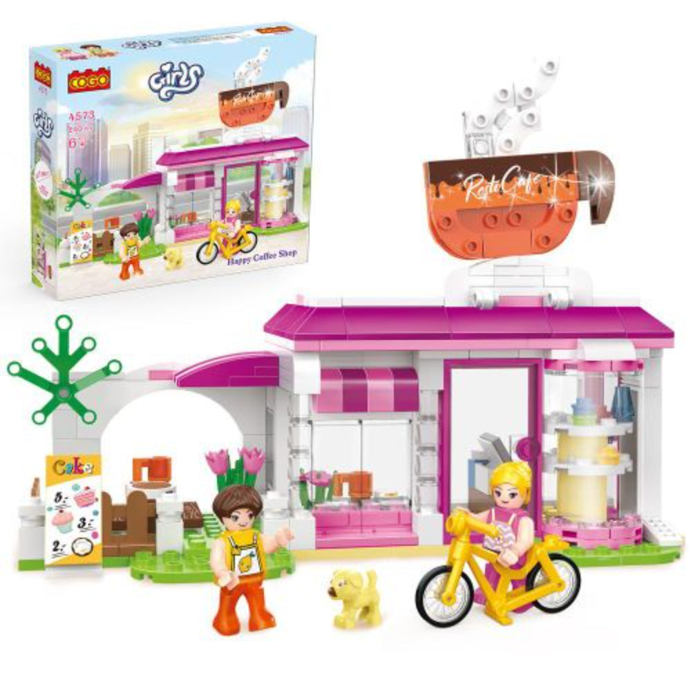 Cogo Bon Voyage Café Building Blocks Set – 240 Pieces