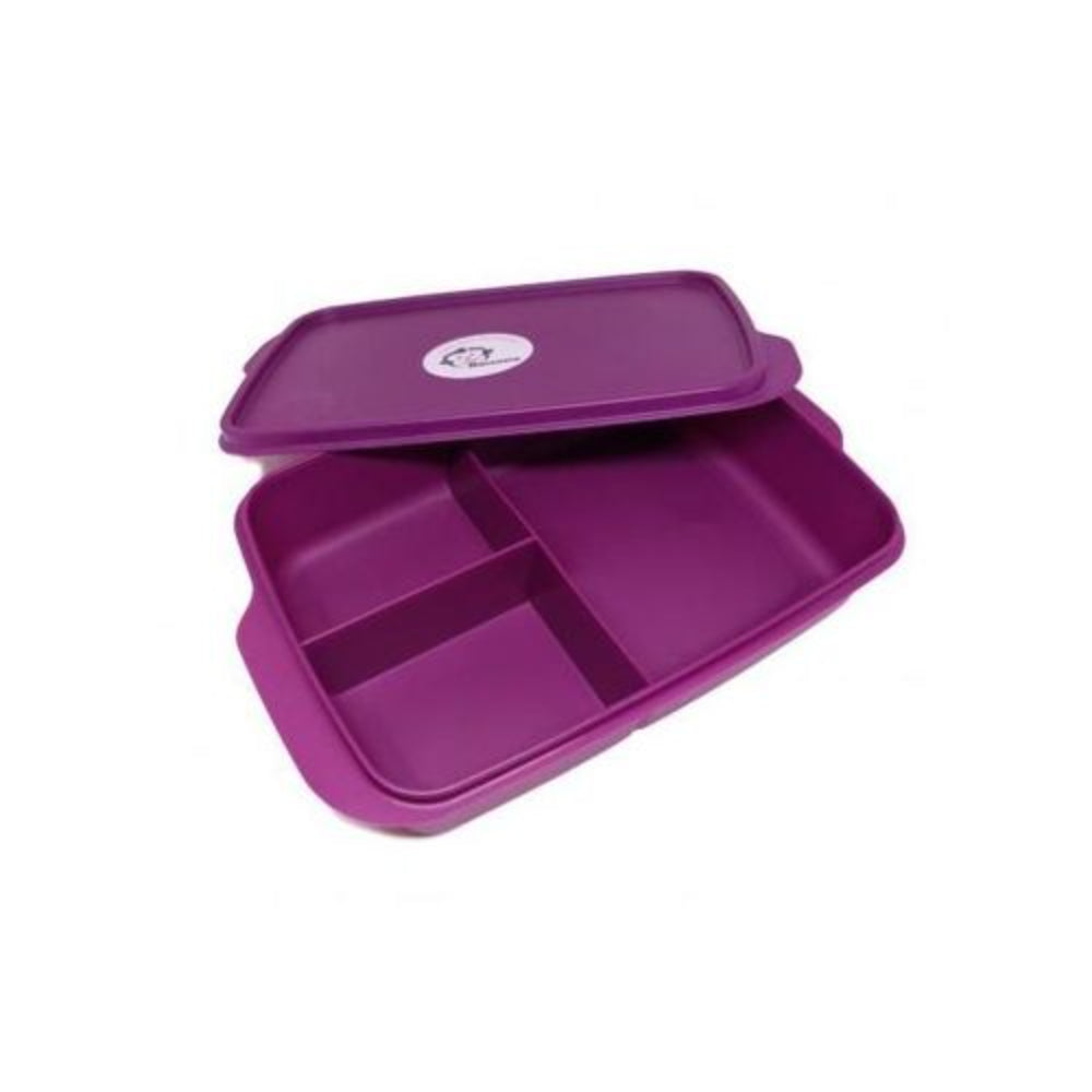Banana Divided Lunch Box - 1 L (Purple)