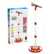 My Music World Microphone with Stand – Red