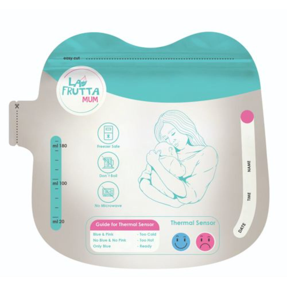 La Frutta Mum Premium Breastmilk Storage Bags 180ml – 18 Bags - Baby Essentials
