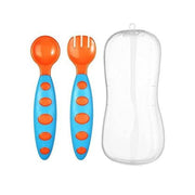 True Plastic Spoon & Fork Set With Case