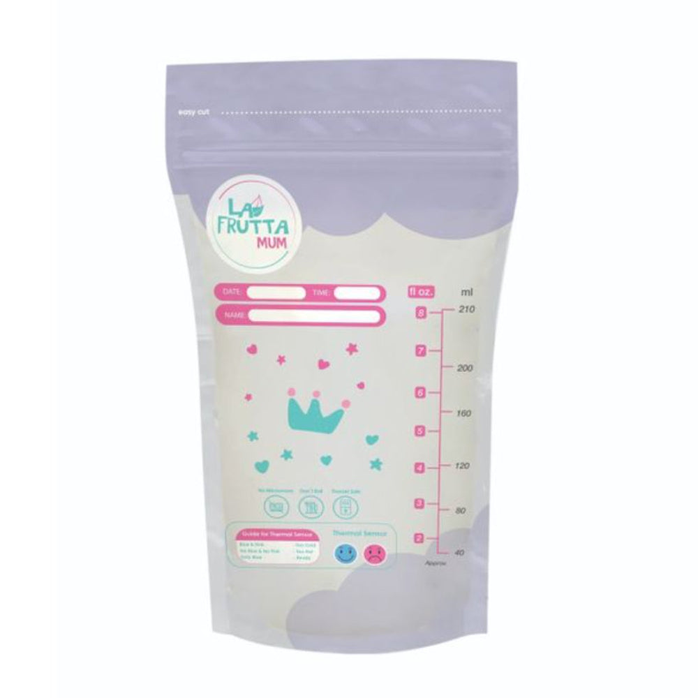 La Frutta Mum Premium Breastmilk Storage Bags 210 ml – 25 Pcs - Baby Essentials