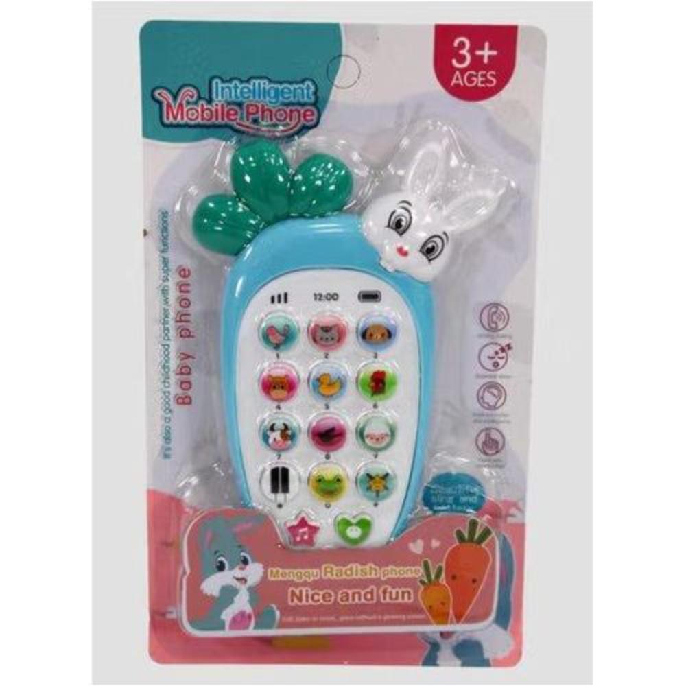 Carrot Music Phone – Interactive Fun for Babies, Babyblue