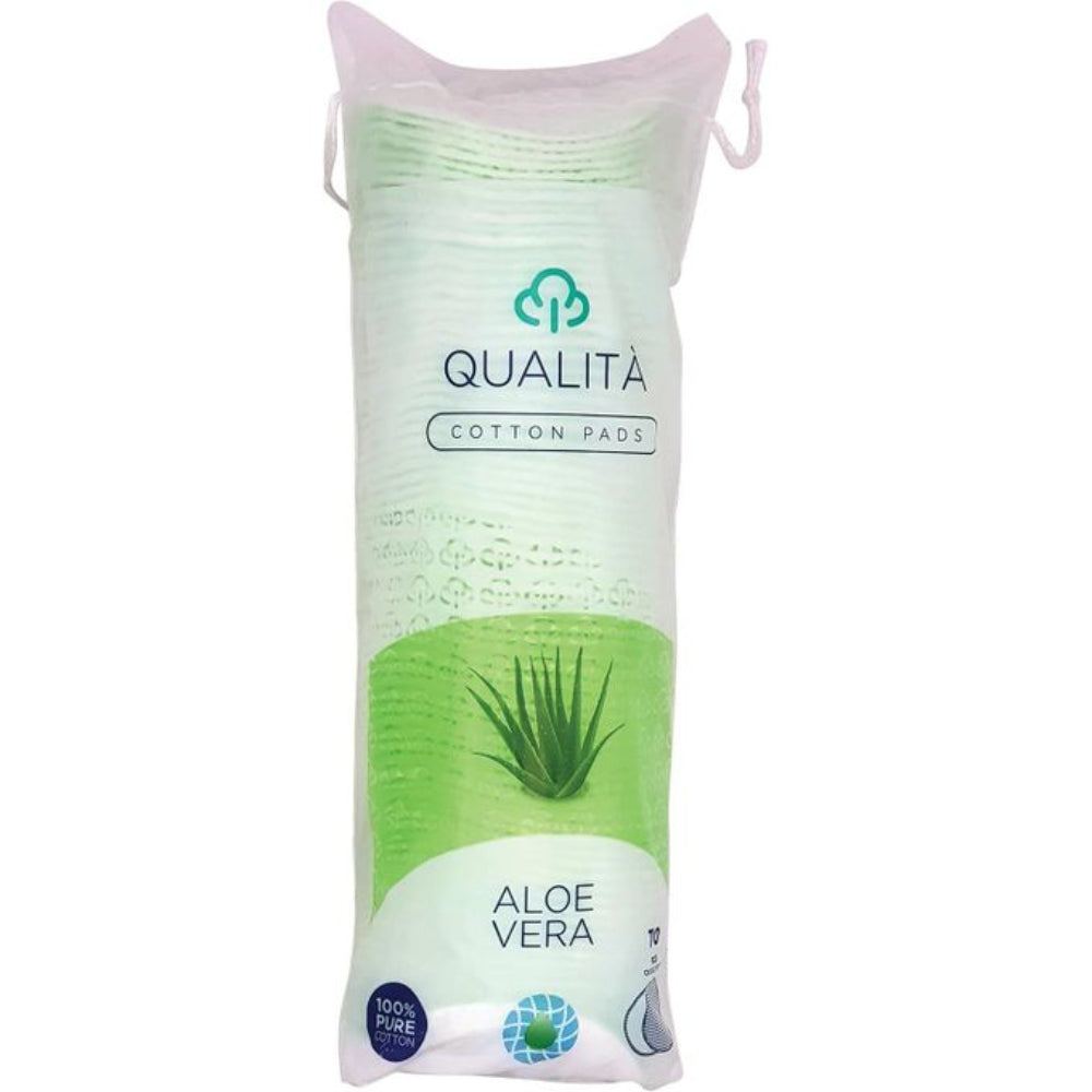 Qualita Make-Up Cotton Pads With Aloe Vera (70Pcs)