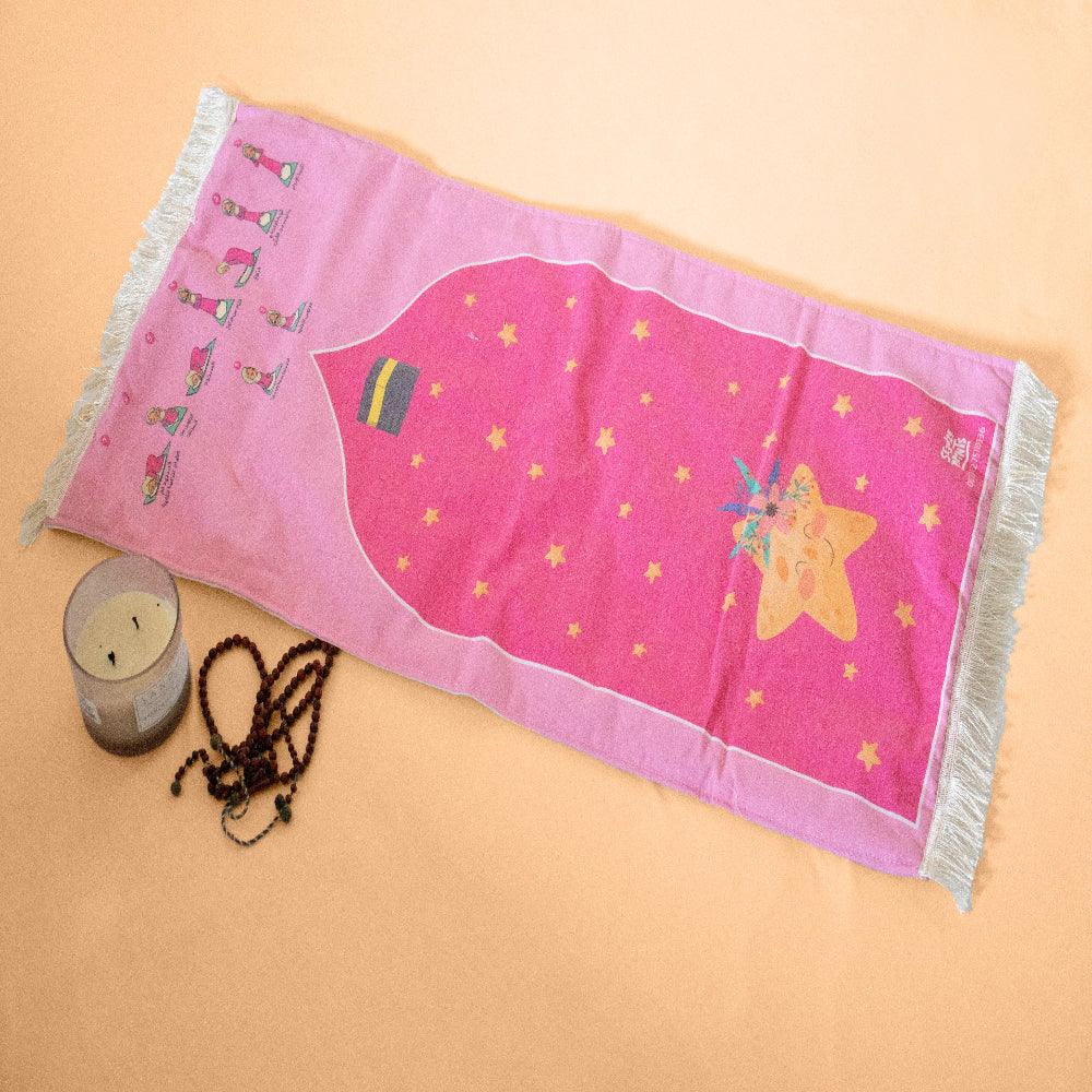 Children's Prayer Mat (Kaa'ba & Sleepy Star) - Party - Seedzo Prints