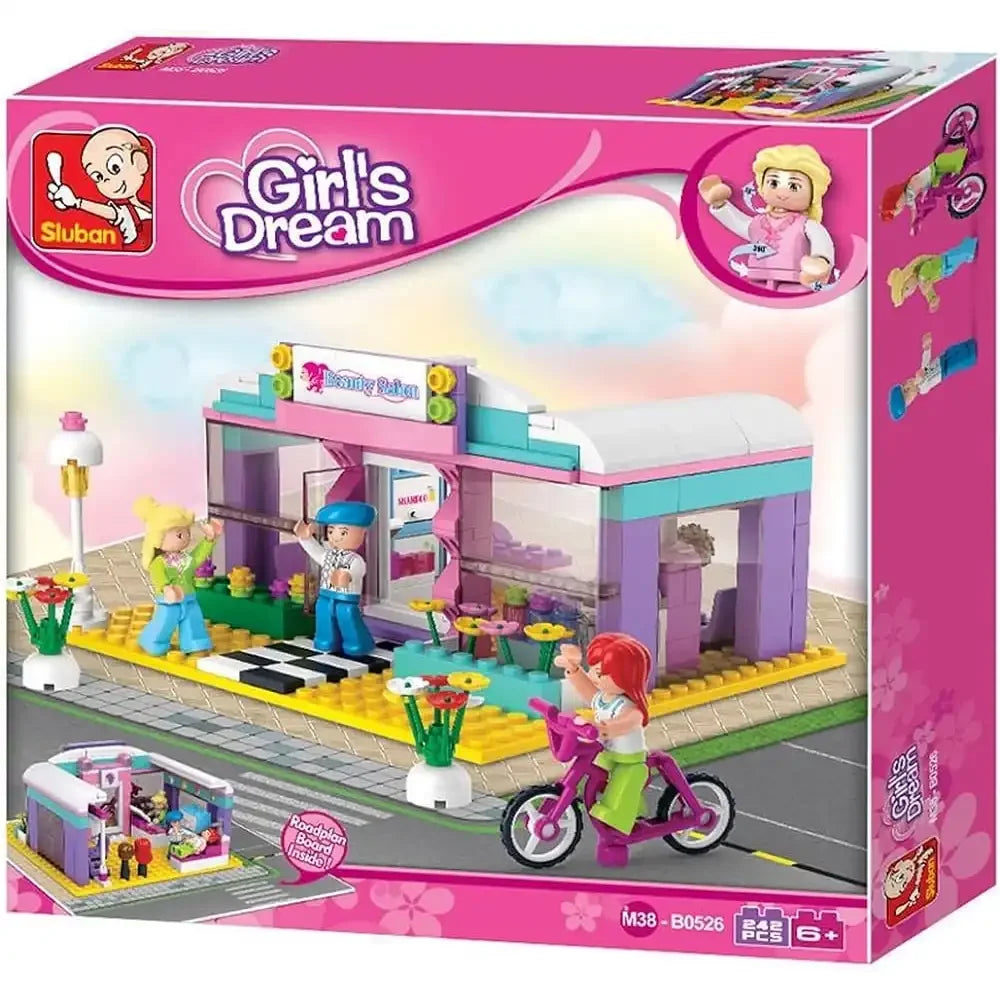 Sluban Girls Dream Hair Beauty Salon Bricks Set - 242 Pcs