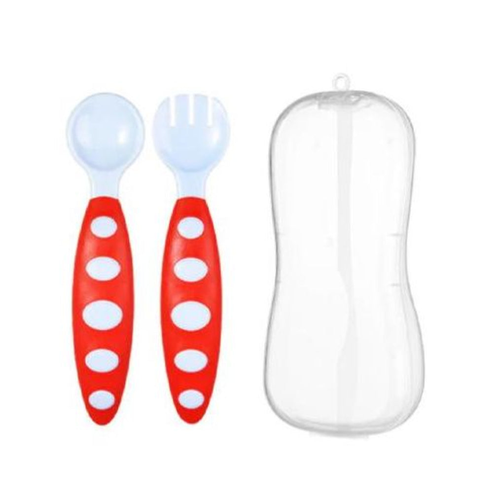 La Fruta Baby Feeding Set (Spoon & Fork) – Baby Blue