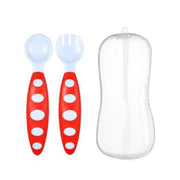 La Fruta Baby Feeding Set (Spoon & Fork) – Baby Blue