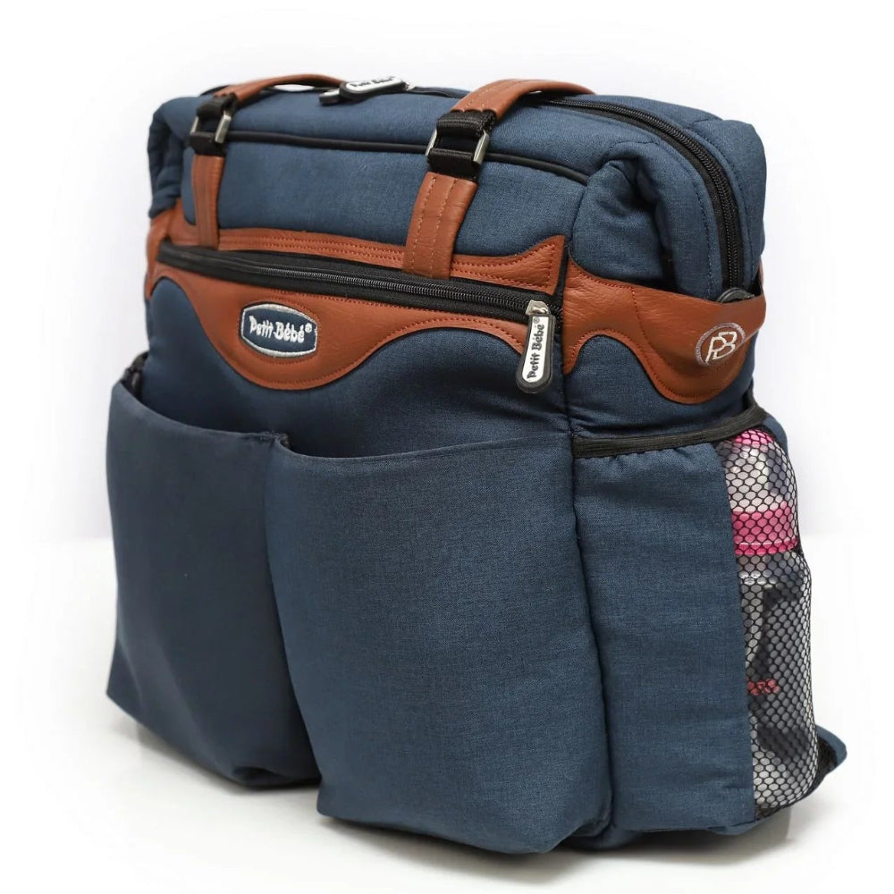 Petit Bebe Baby Diaper Bag Premium – Blue & Havan
