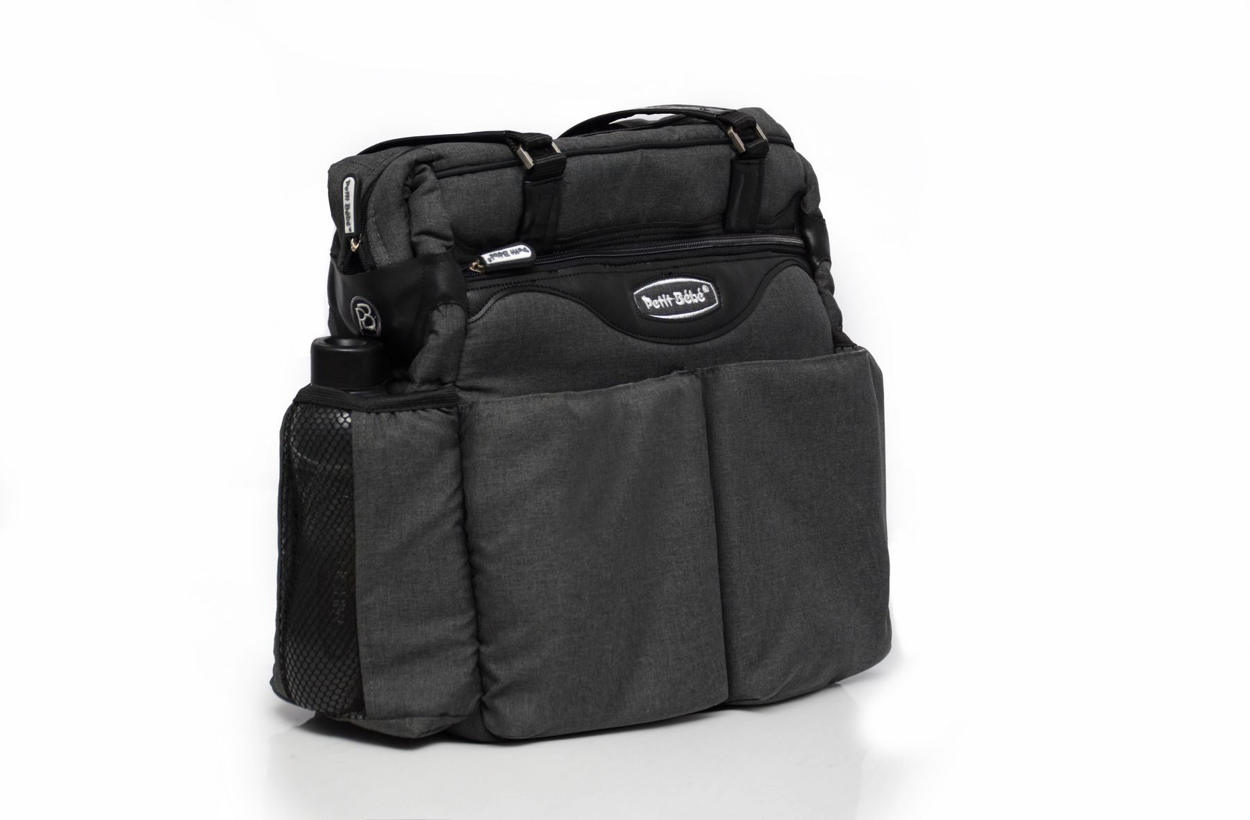 Petit Bebe Baby Diaper Bag Premium – Black & Black
