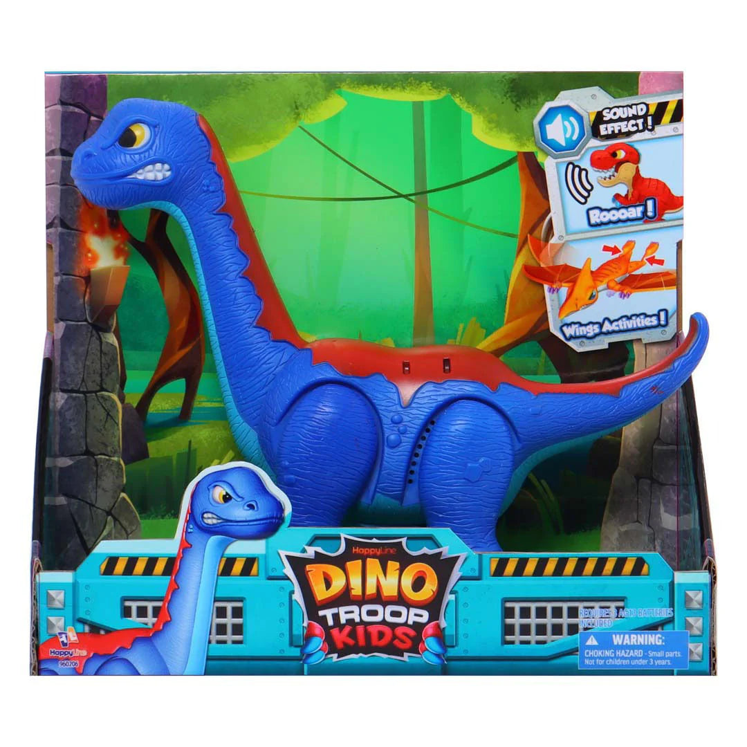 Happy Line Dino Troop Kids Brontosaurus with Sound