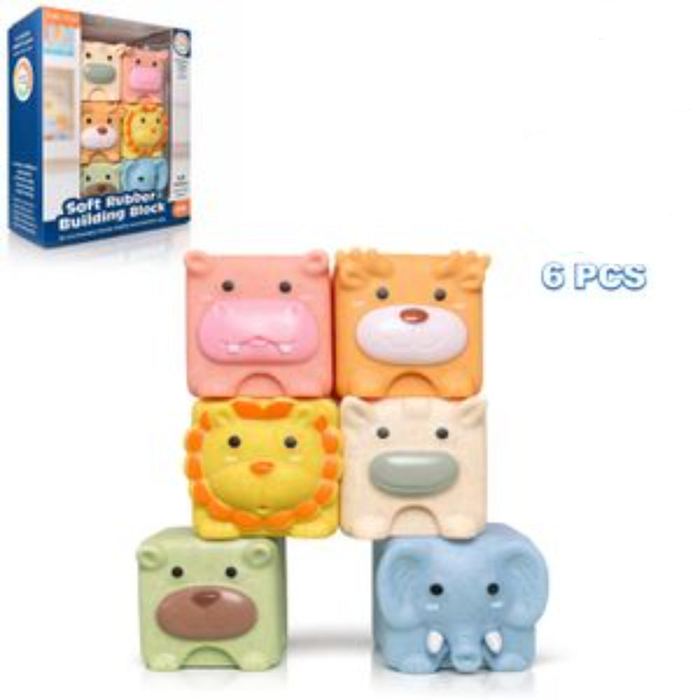 YiZe Toys Soft Rubber Building Blocks – 6m+