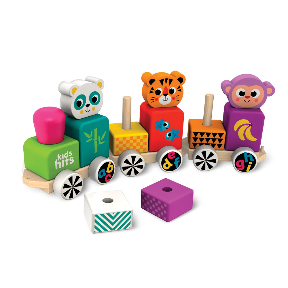 Kids Hits Wooden Train Happy Friends