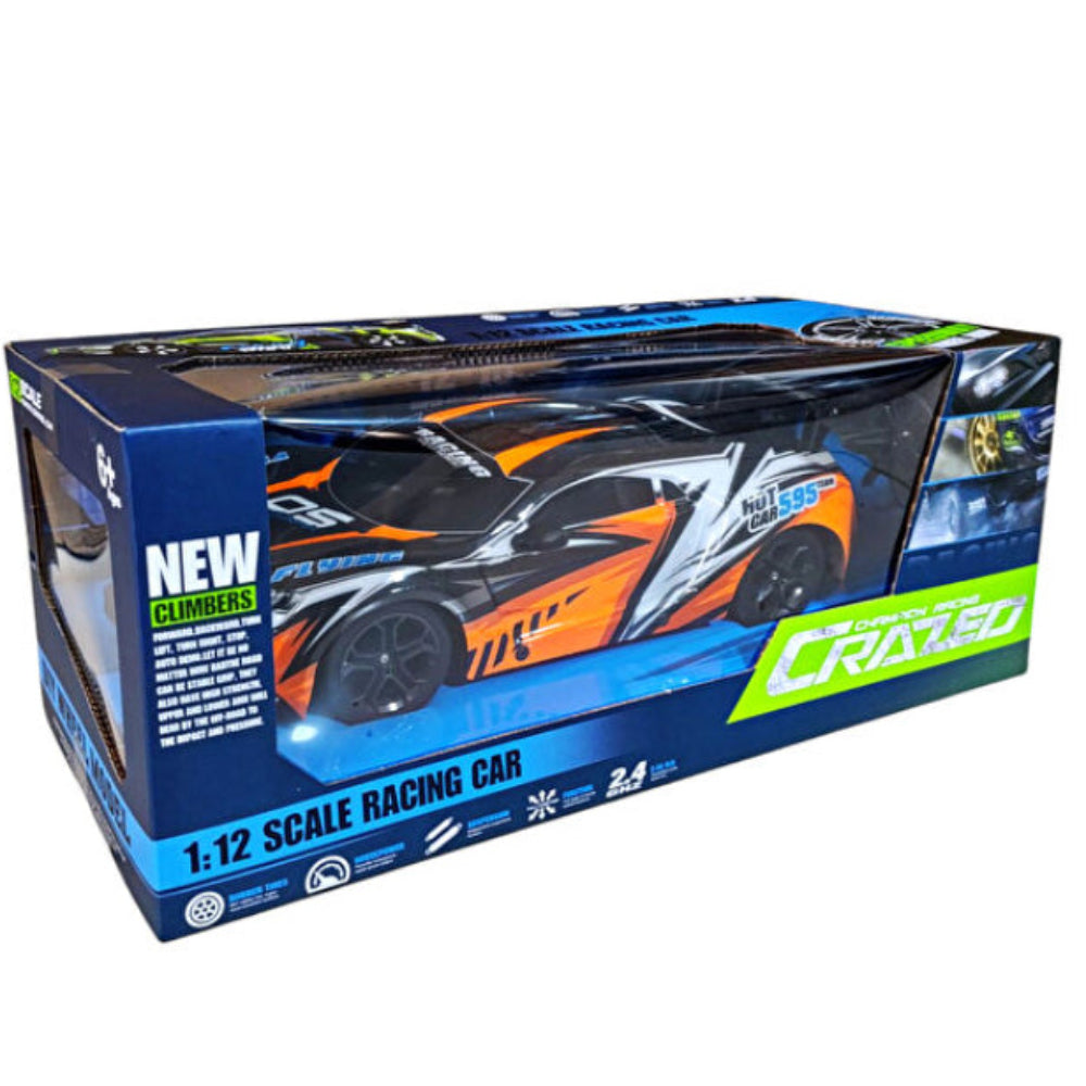 High-Speed RC Drift Racing Car – Remote Control Toy for Kids (Orange)