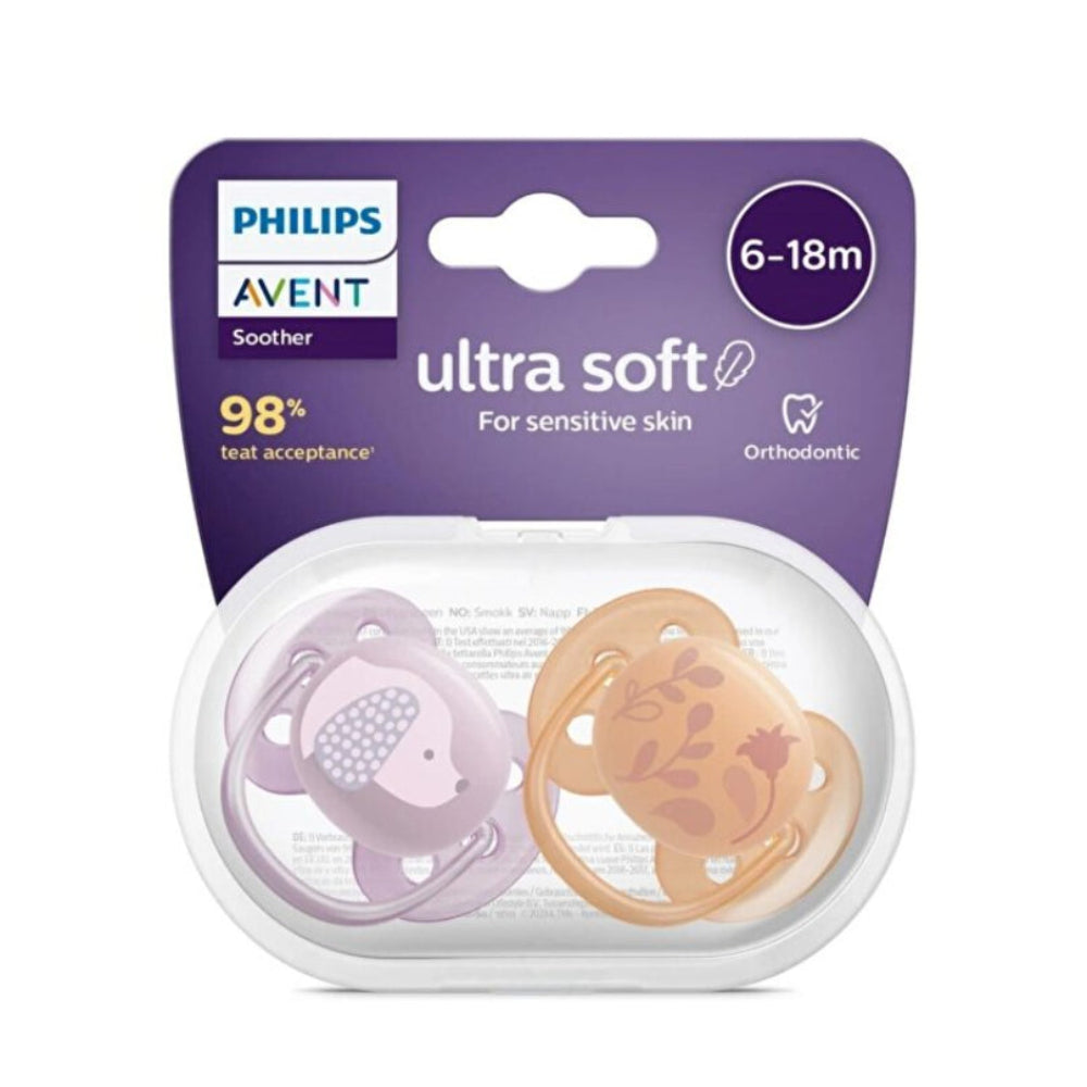 Philips Avent Ultra Soft Pacifiers 6-18 m - Baby Essentials