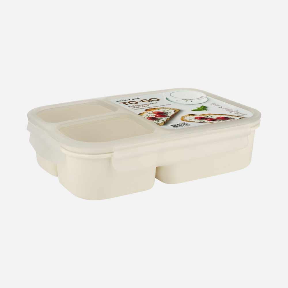 Divided Lunch Box – 980ml & White