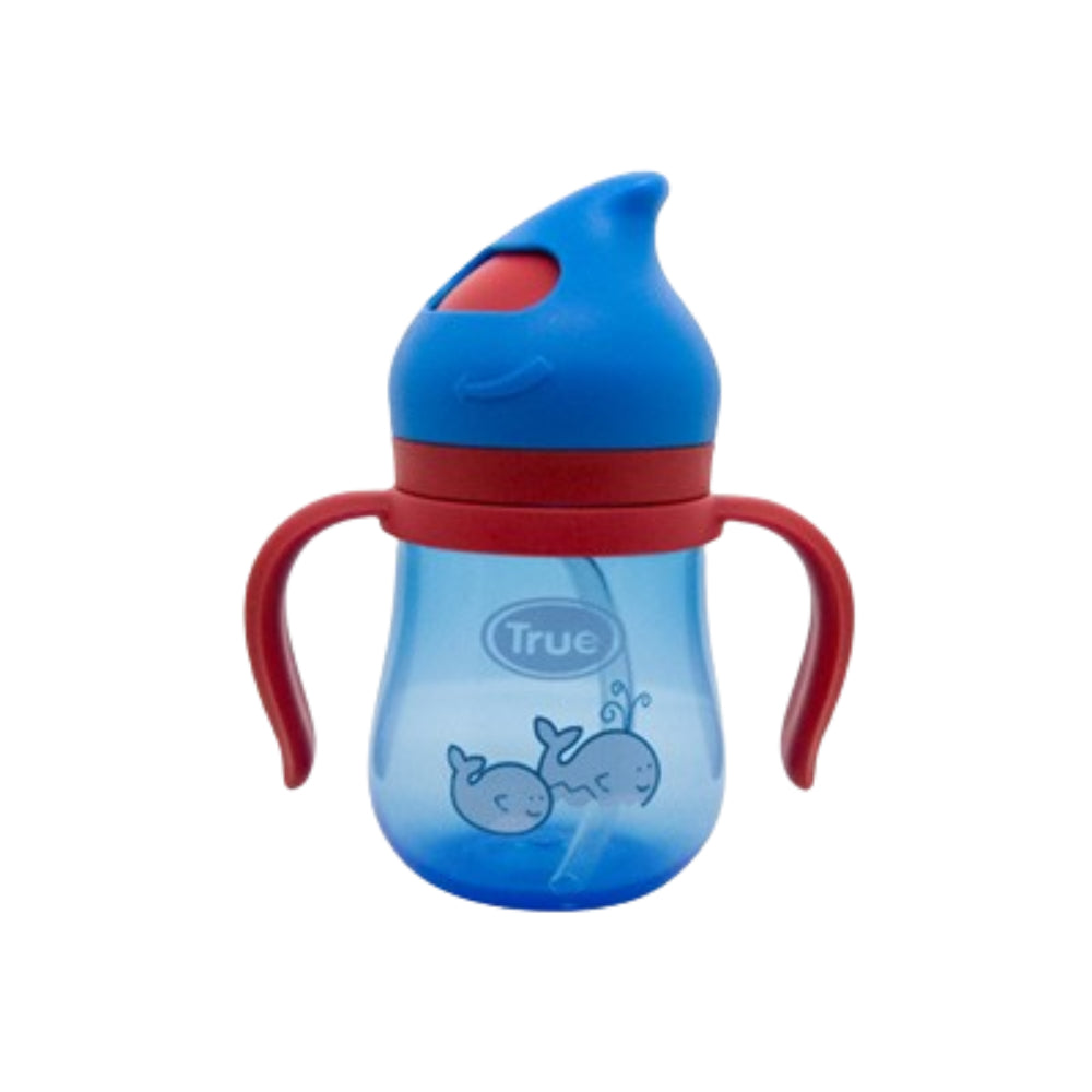 True Non-Spill Training Cup with Straw 210ml – Blue (12m+)