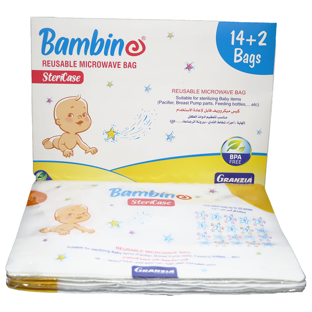 Granzia Bambino Stericase Reusable Microwave Bags