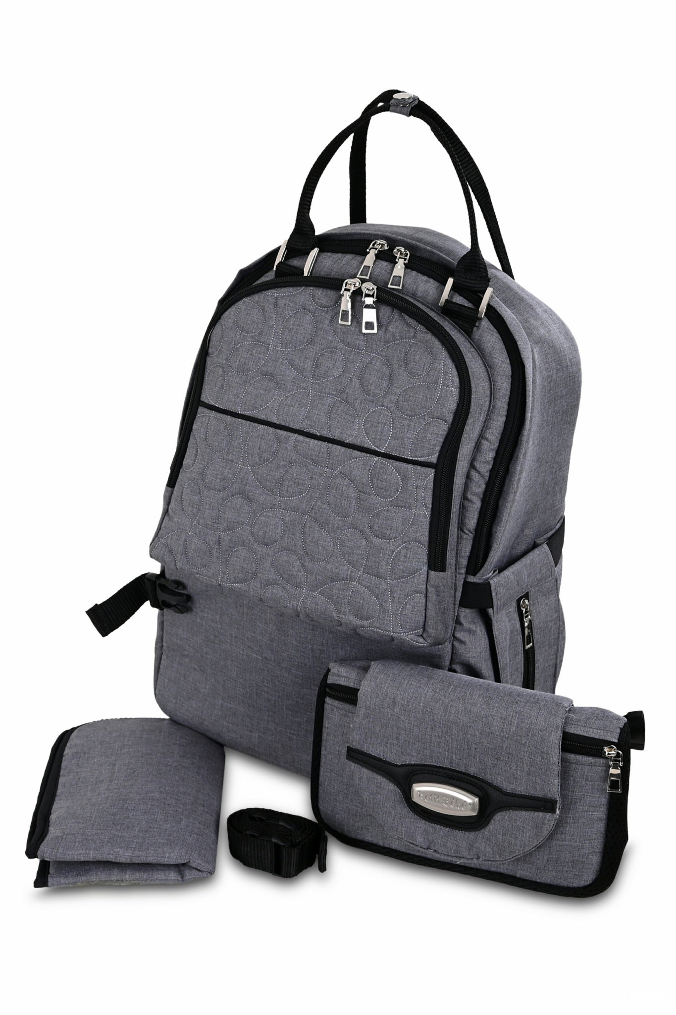 Petit Bebe Premium Go Diaper Bag – Grey