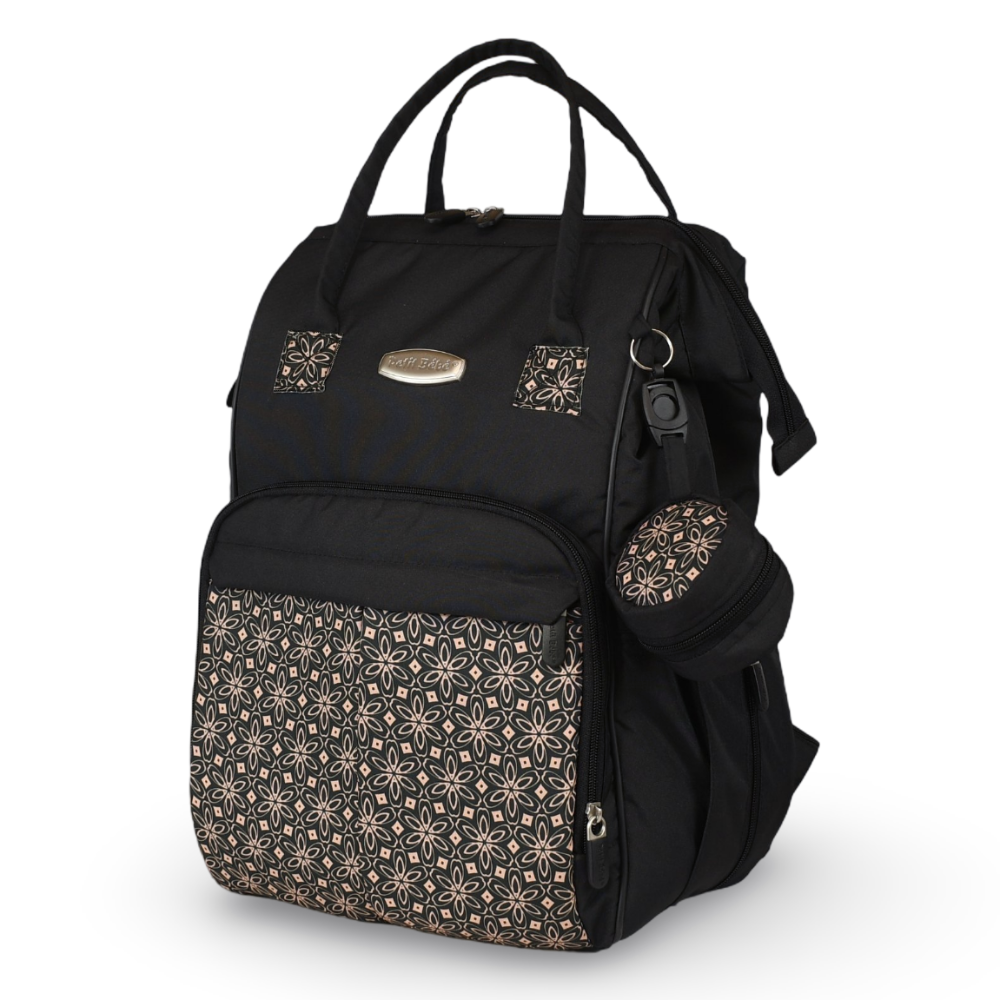 Petit Bebe Vea Baby Diaper Bag – Black*Beige