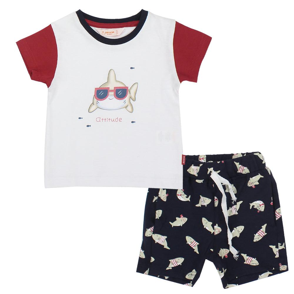 2-Piece Shark Outfit Set - Ourkids - Quokka