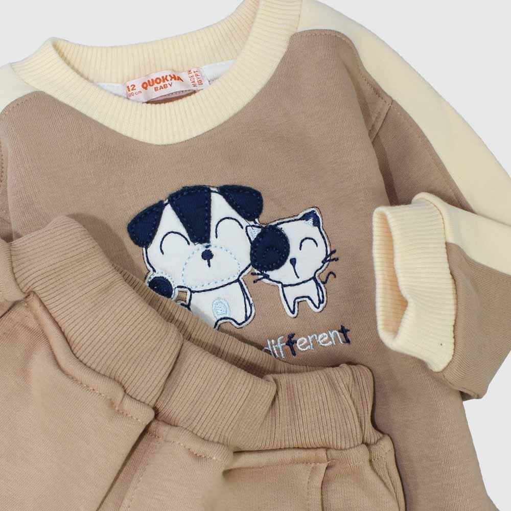 2-Piece Smiling Fleeced Outfit Set - Ourkids - Quokka